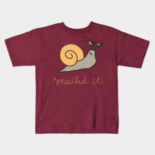 snailed it Kids T-Shirt